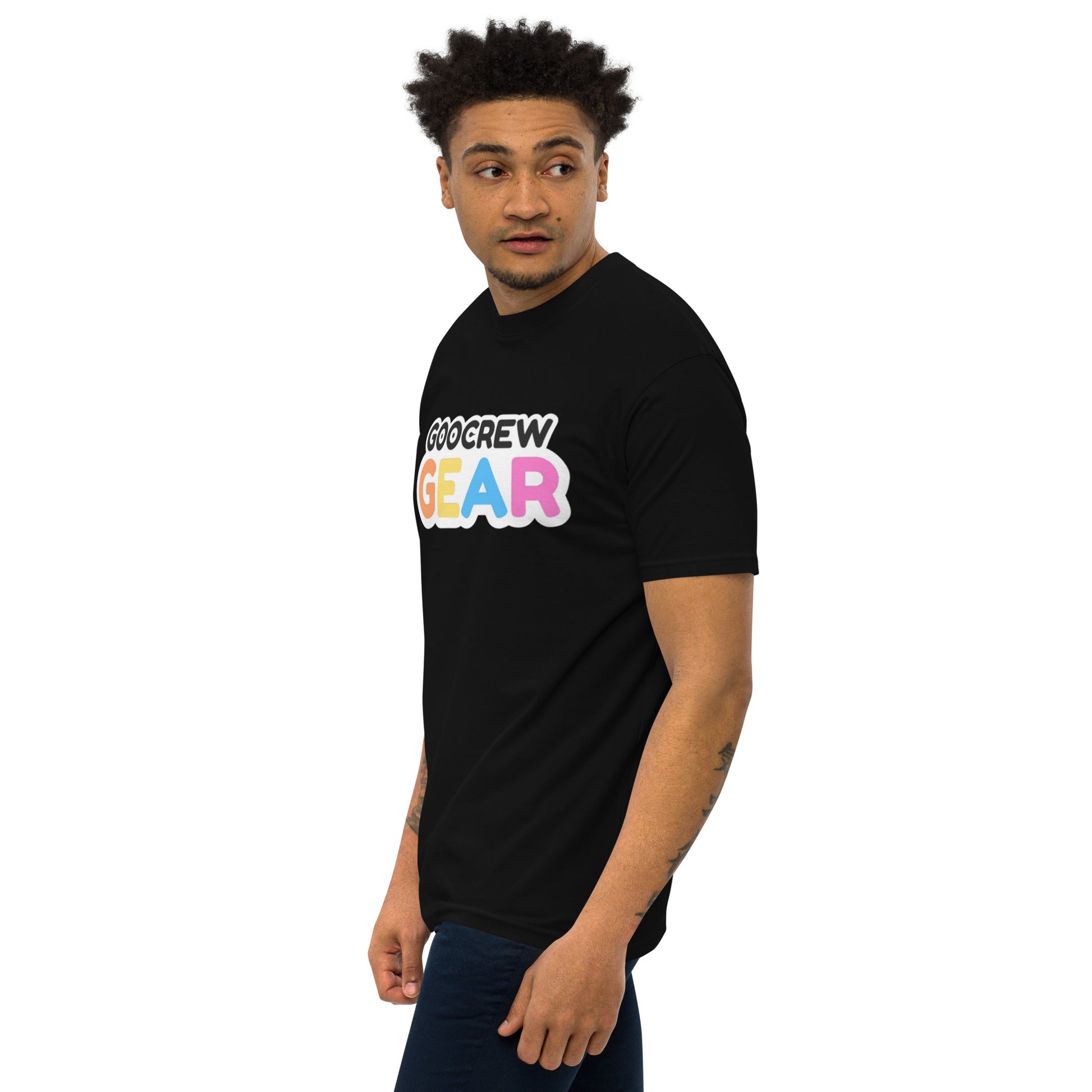 GooCrewGear (Black) Men's Premium Heavyweight Tee – GOOCREWGEAR